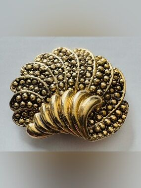 Musi Gold-Tone scarf or dress clip